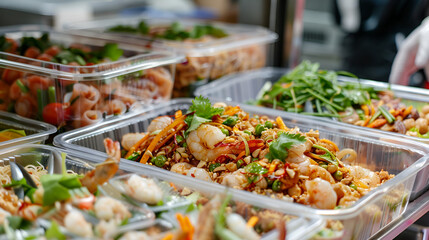 Obraz premium buffet food in a restaurant ,generative ai