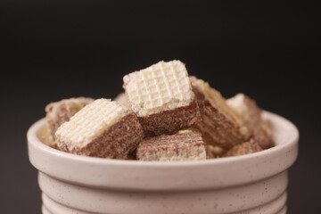 detail short of wafer roll chocolate