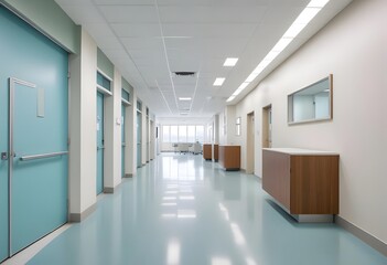 Fototapeta premium Corridor in the office. corridor in hospital