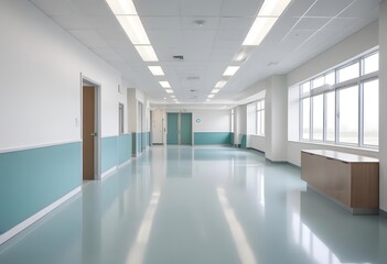 Fototapeta premium Corridor in the office. corridor in hospital