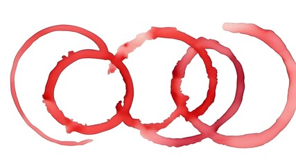 red watercolor ring