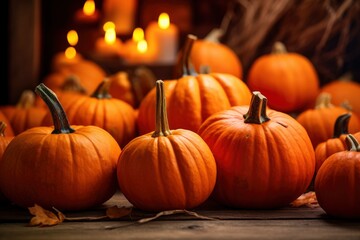 pumpkin background, photography with Canon 1DX Mark III, with generative ai