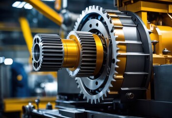 Fototapeta premium high performance industrial machinery displaying efficiency advanced engineering features optimal production processes, automation, technology, design