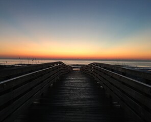 Fototapeta premium Beach Boardwalk at Sunrise