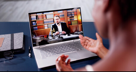 Online Video Conference Call With African Lawyer