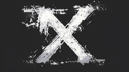 vector illustration cross logo designee black and white background. genrative.ai