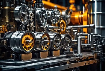 Fototapeta premium efficient robust machinery operating optimal performance advanced mechanisms precision engineering, efficiency, operation, optimization, technology