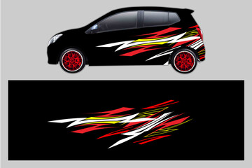Obraz premium Racing sport car. wrap decal sticker and vehicle livery.