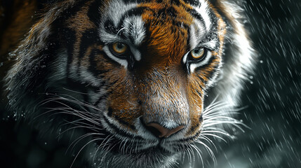 A realistic animal portrait with detailed color