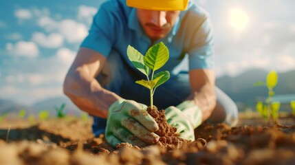 person working in the garden
