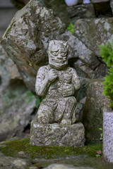 Ancient statues in the Minoo Park, Osaka prefecture, Kansai, Japan