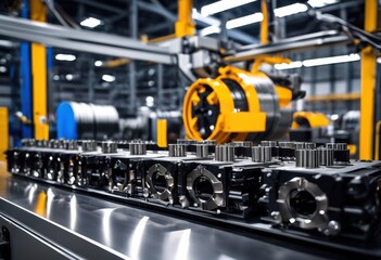 Fototapeta premium dynamic product showcases highlighting advanced industrial equipment innovative designs cutting edge technology enhanced performance efficiency, machinery