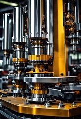 Obraz premium stunning visual presentation advanced industrial machinery highlighting innovative design precision engineering elements, equipment, technology, solutions