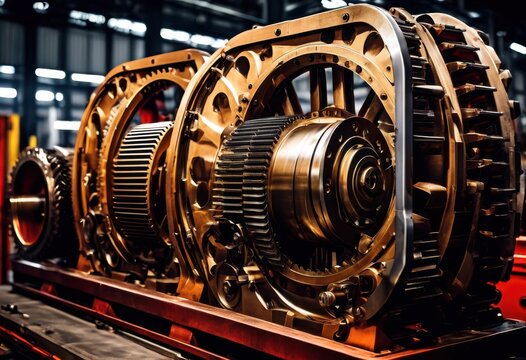 sturdy industrial machinery showcased promotional marketing campaigns high quality visuals detailed features, equipment, technology, engineering, design