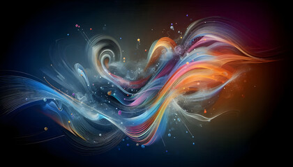 Fototapeta premium Gravity wave abstract background