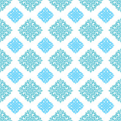 Damask seamless pattern element. Vector classical luxury old fashioned damask ornament, royal victorian seamless texture for wallpapers, textile, wrapping. Vintage exquisite floral baroque template.