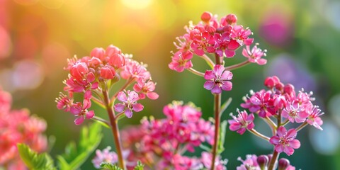 Crimson valerian, scientifically known as Centranthus ruber, is a vibrant flowering plant.