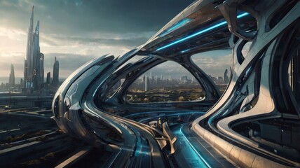 Digital art and design concepts featuring futuristic and imaginative themes