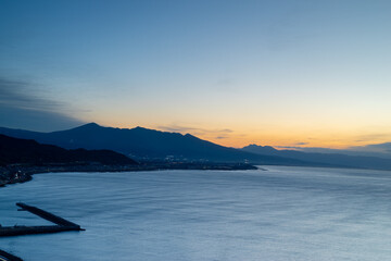 美しい海辺の朝
