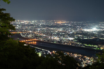 Fototapeta premium 金華山から眺める岐阜市の夜景