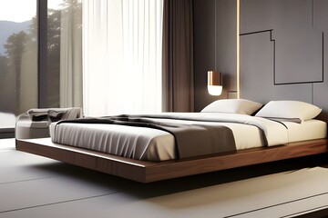 bedroom with bed and pillows