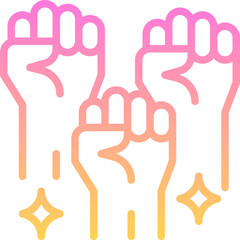 Obraz premium Protest icon