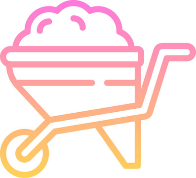 recommend clip art: Wheelbarrow icon