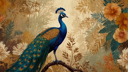 peacock in the park