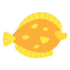 Flounder Fish Flat