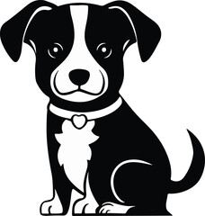 A cute dog vector Illustration