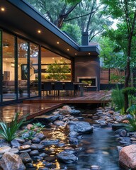 Melbourne home extension renovation, new deck, patio, courtyard, modern design, seamless indooroutdoor flow, stylish finish