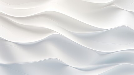 Fototapeta premium abstract organic shapes made of soft glass, with a soft white background that ripples on its surface