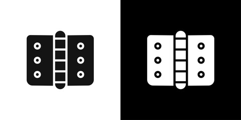Door hinge icon Symbol mark in filled style