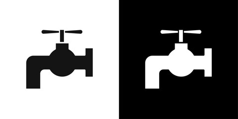 faucet icon Symbol mark in filled style