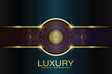 Luxury ornamental mandala background with golden arabesque patterns, element for invitation, meditation poster, yoga, wedding, book cover, cover page, luxury mandala art illustration vector art