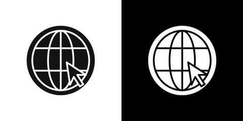 Fototapeta premium internet icon Symbol mark in filled style