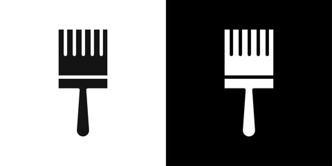 paint brush icon Symbol mark in filled style