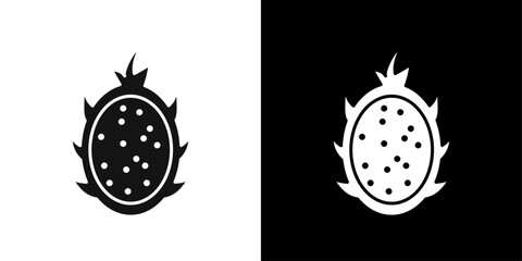pitaya icon Symbol mark in filled style