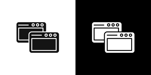 Tab icon Symbol mark in filled style