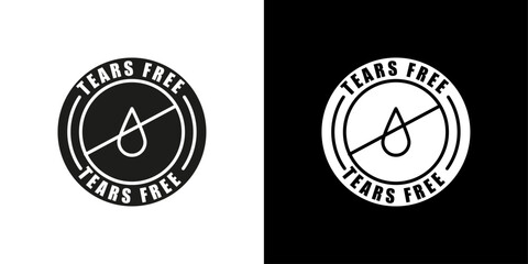 Tears free icon Symbol mark in filled style