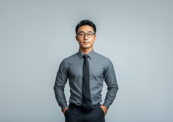 Asian man in formal wear