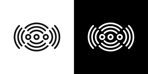 wifi signal icon Symbol mark in filled style