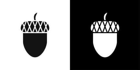 acorn icon Symbol mark in filled style © Krrish