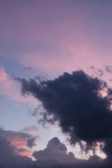 sunset in the clouds