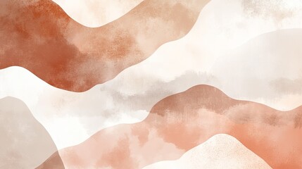 Fototapeta premium A natural abstract background with earthy tones and fluid organic shapes, creating a calming visual.