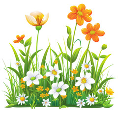 Fototapeta premium Spring Icon. Isolated on Transparent or White Background, PNG