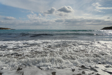 Mediterranean sea in Cyprus.