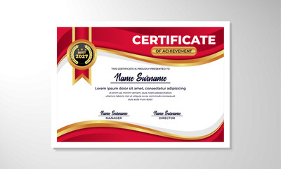 elegant gradient certificate design template