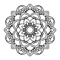 mandala flower art vector ornament
