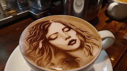 aesthetic latte coffee